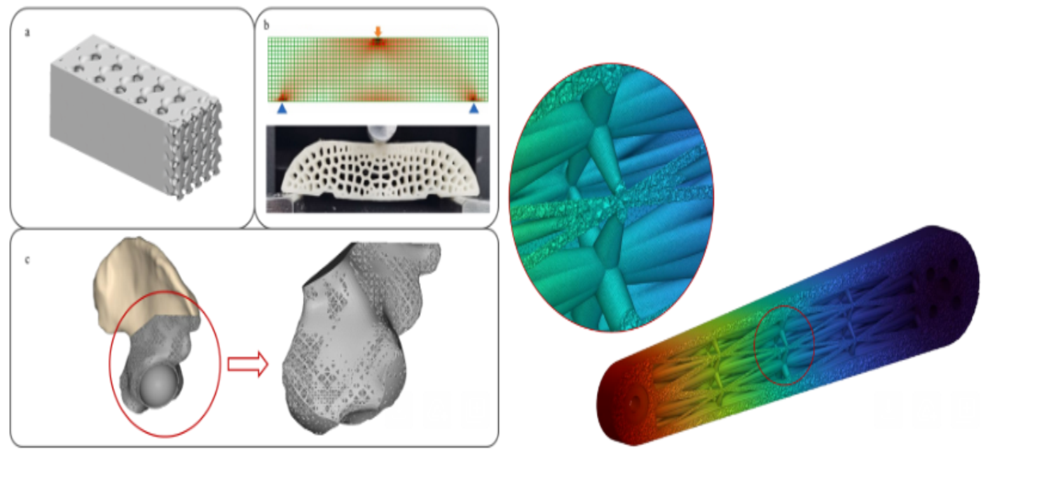 Gradación de estructuras reticulares para la optimización de la rigidez: un enfoque basado en la optimización topológica para piezas fabricadas mediante multi jet fusion