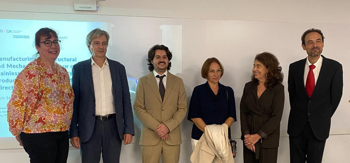 Luis Segovia recibe la máxima calificación en su tesis doctoral sobre la aplicación de la WAAM a aceros inoxidables