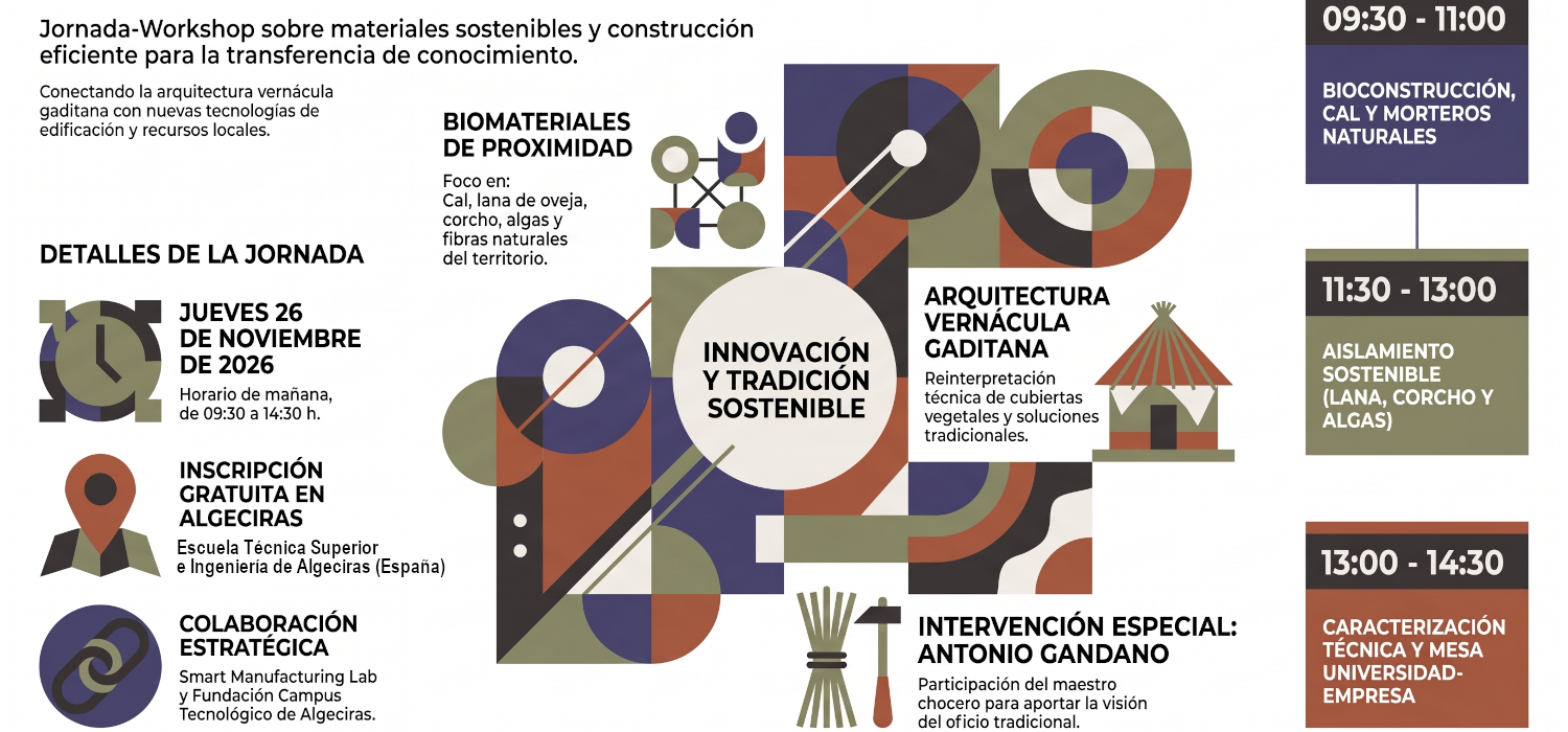 Jornada-taller divulgativo: bioconstrucción, biomateriales de proximidad y aislamiento sostenible