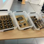 Muestras estudiadas durante su tesis doctoral y mostradas al tribunal.